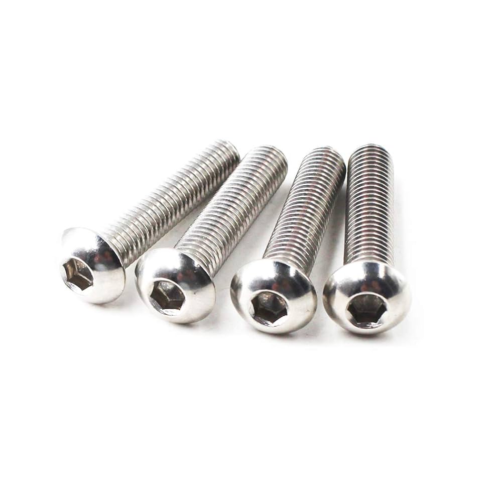 M2x20 Button Head Hex Socket Drive Screws 304 Stainless